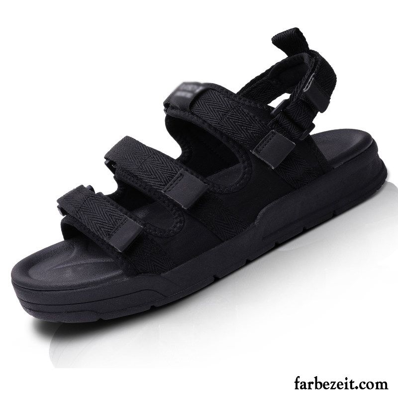 Sandalen Herren Trend Persönlichkeit Hausschuhe Sommer Mode Neue Sandfarben Schwarz