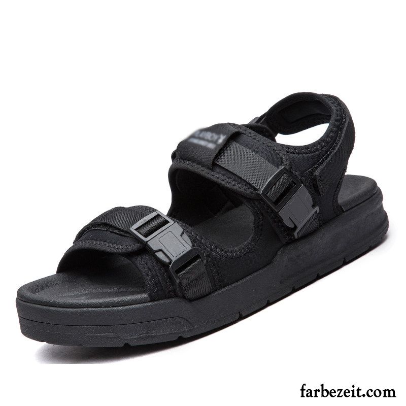 Sandalen Herren Trend Persönlichkeit Hausschuhe Sommer Mode Neue Sandfarben Schwarz