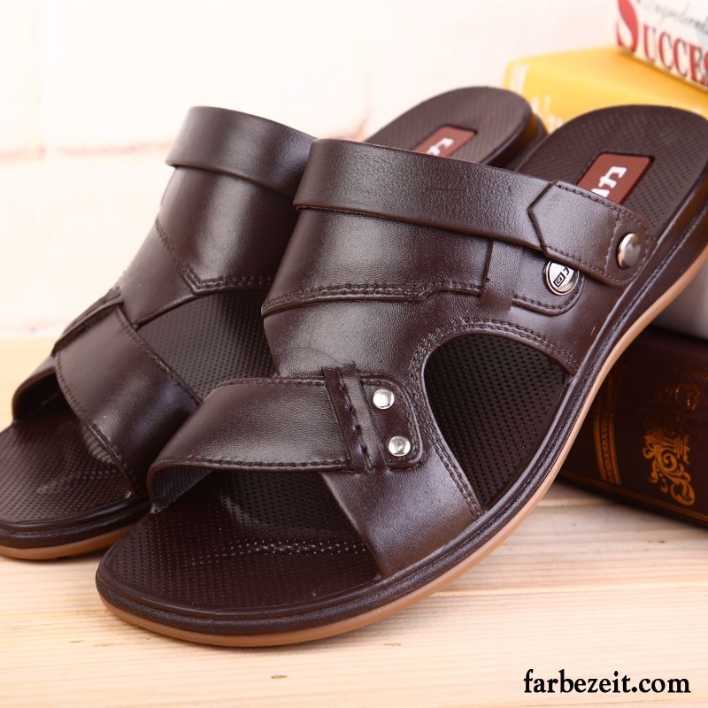 Sandalen Fußbett Herren Wasserdicht Sandalen Schuhe Flache Einfach Hohl Atmungsaktiv Strand Pantolette Verkaufen