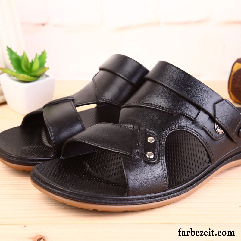 Sandalen Fußbett Herren Wasserdicht Sandalen Schuhe Flache Einfach Hohl Atmungsaktiv Strand Pantolette Verkaufen