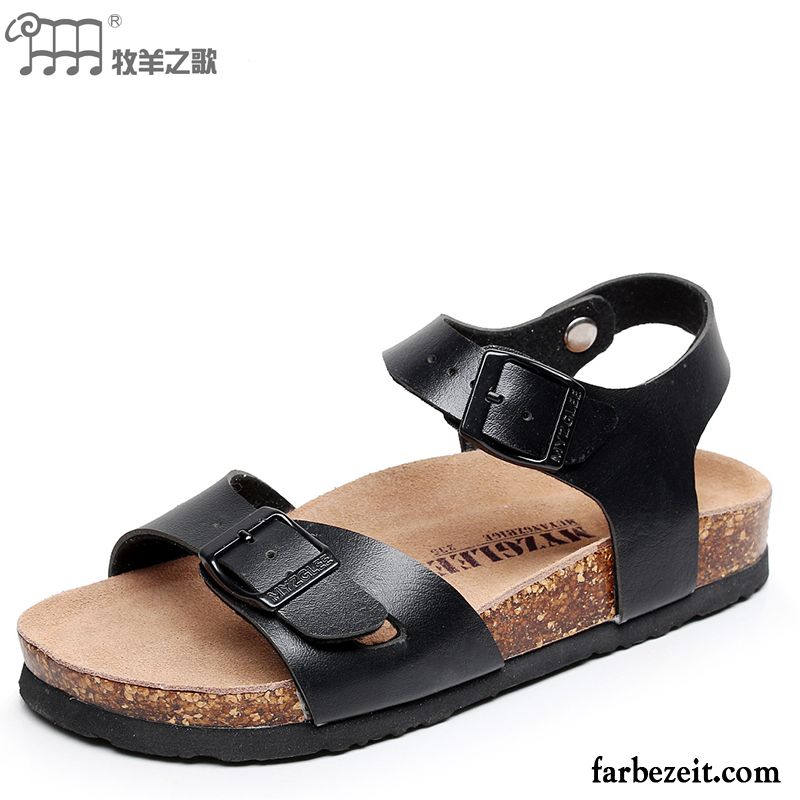 Sandalen Glitzersteinen Retro Damen Casual Sandalen Große Größe Flache Strand Schuhe Mode Rom Sommer Schüler Trend Sale