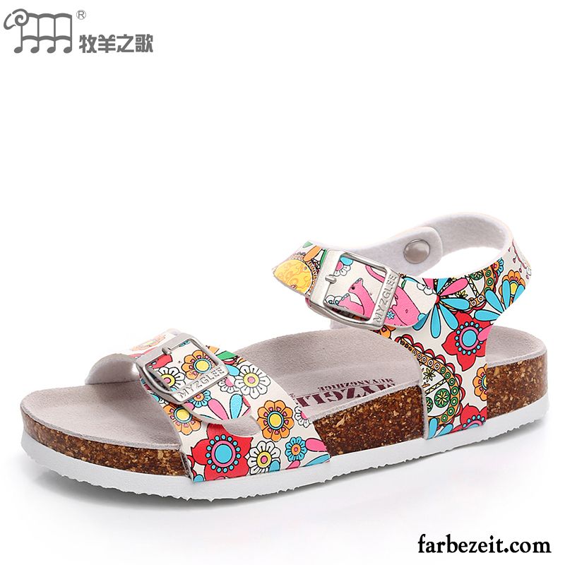 Sandalen Glitzersteinen Retro Damen Casual Sandalen Große Größe Flache Strand Schuhe Mode Rom Sommer Schüler Trend Sale