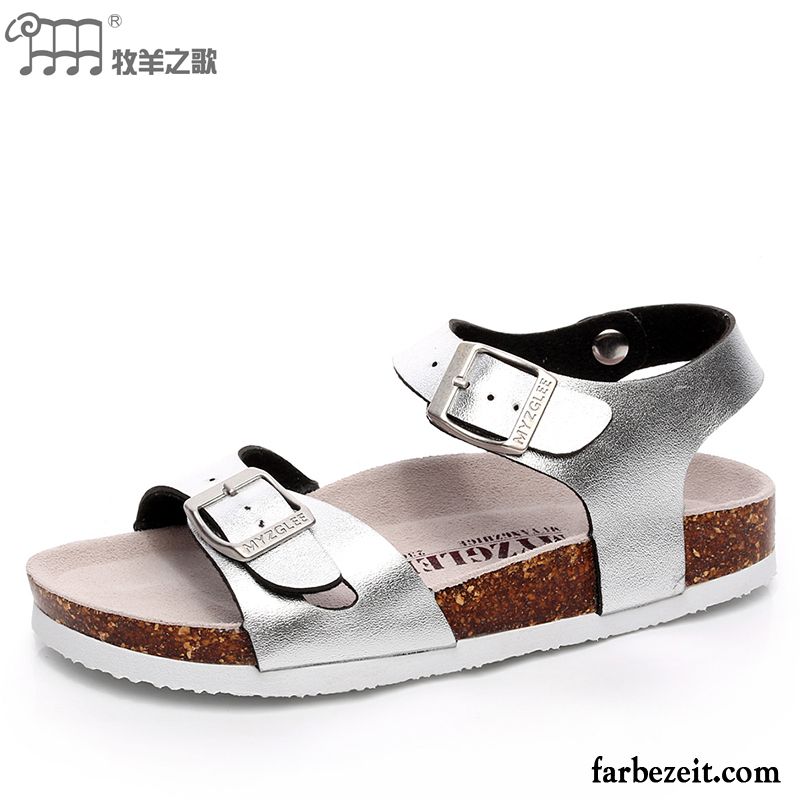 Sandalen Glitzersteinen Retro Damen Casual Sandalen Große Größe Flache Strand Schuhe Mode Rom Sommer Schüler Trend Sale