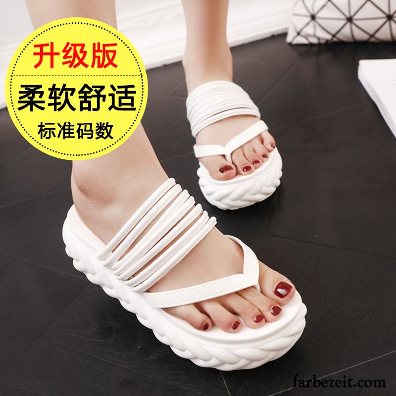 Sandalen Gold Schüler Trend Sommer Dicke Sohle Casual Neue Einfach Damen Flache Allgleiches Schuhe Sandalen Günstig