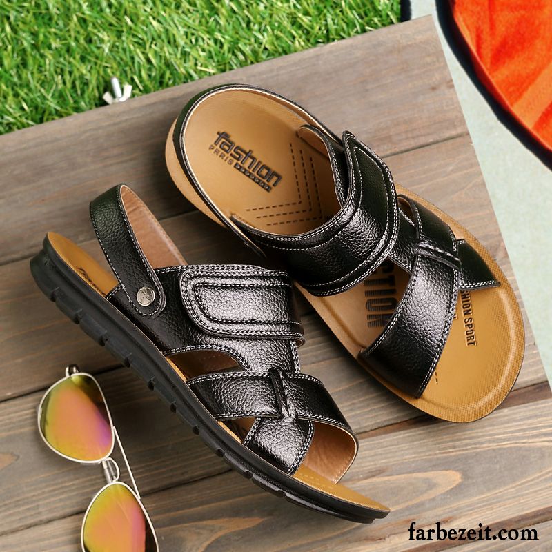 Sandalen Mode Herren Atmungsaktiv Hohl Strand Trend Sommer Sandalen Pantolette Casual Schuhe Faul