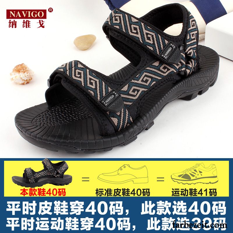 Sandalen Wasserfest Herren Sommer Schuhe Rutschsicher Casual Sandalen Strand Draussen Trend Mode Persönlichkeit Dicke Sohle Günstig