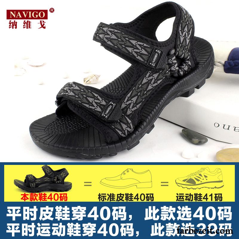 Sandalen Wasserfest Herren Sommer Schuhe Rutschsicher Casual Sandalen Strand Draussen Trend Mode Persönlichkeit Dicke Sohle Günstig