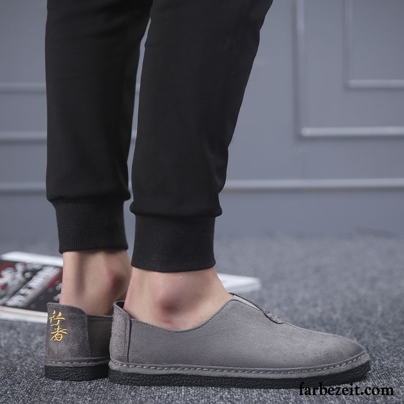 Schicke Schuhe Herren Trend Allgleiches Casual Slip-on Faul Schuhe Halbschuhe Feder Neue Billig