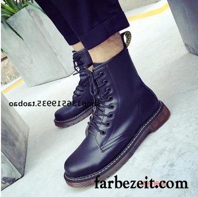 Schneestiefel Herren Casual Hohe Winter Mode Lederschue Trend Martin Stiehlt Schuhe Herbst Cargo Schwarz Rabatt