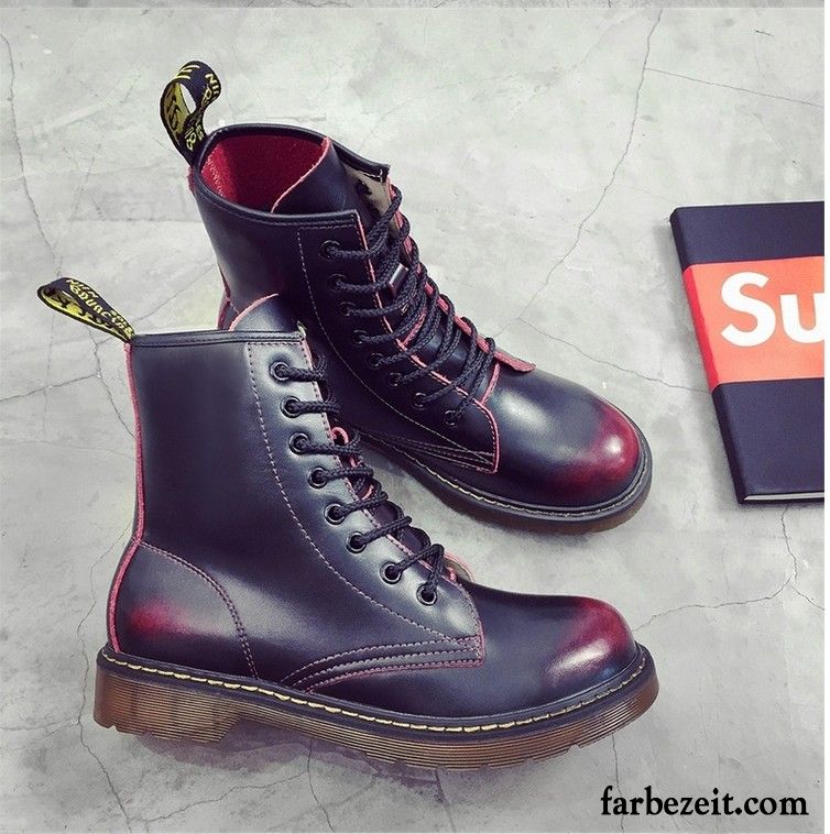 Schneestiefel Herren Casual Hohe Winter Mode Lederschue Trend Martin Stiehlt Schuhe Herbst Cargo Schwarz Rabatt