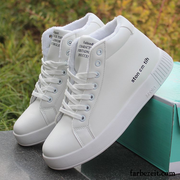 Schuhe Blau Damen Weiche Sohle Schuhe Pu Halbschuhe Weiß Casual Skaterschuhe Mode Sportschuhe Günstig