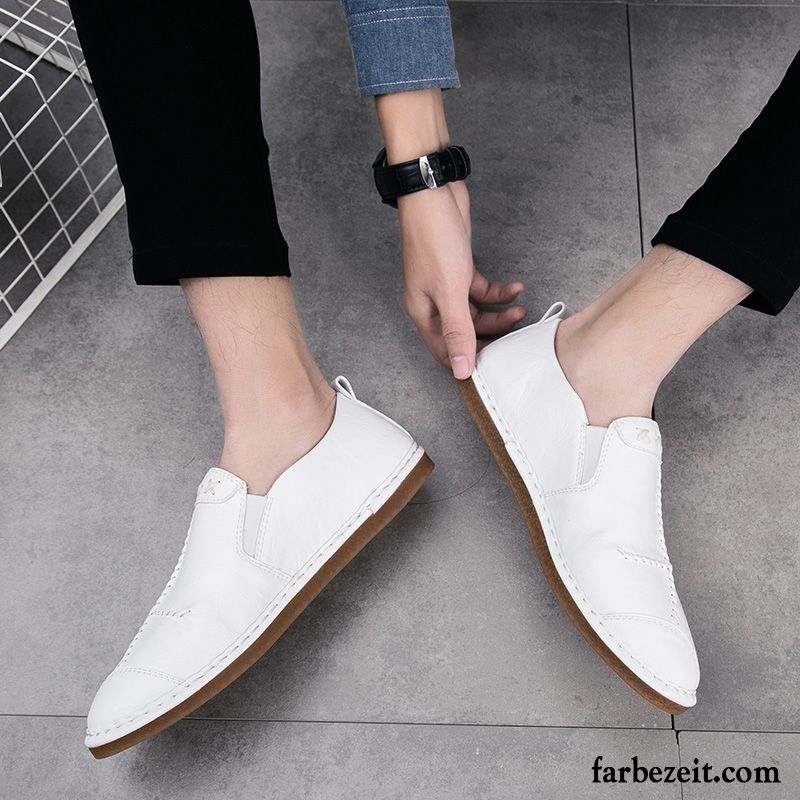 Schuhe Günstig Herren England Schuhe Faul Casual Feder Trend Lederschue Neue Billig