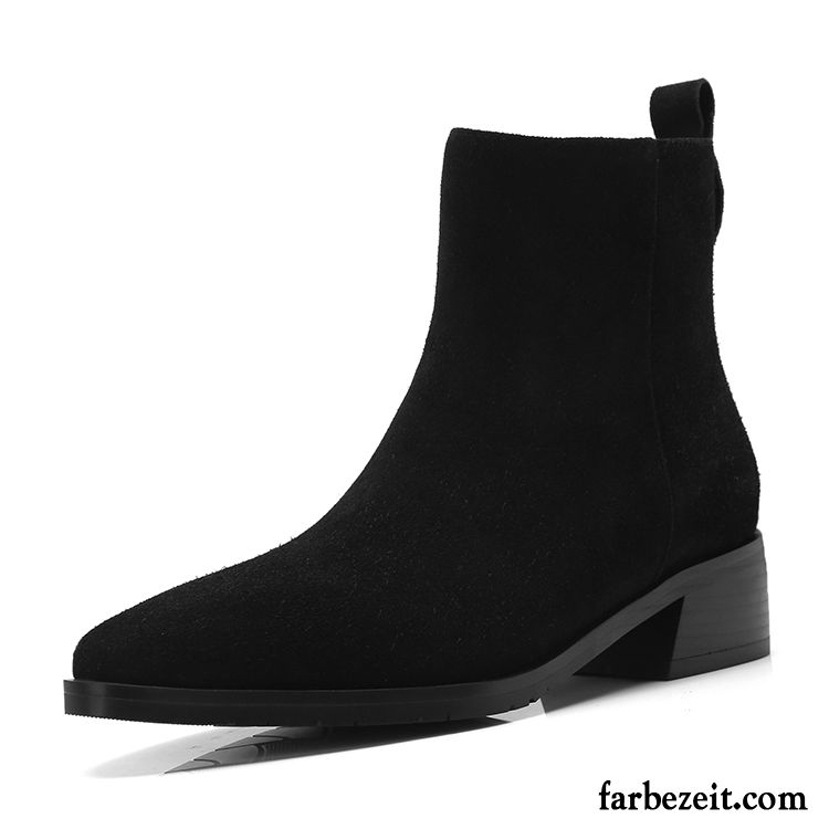 Schuhe Günstig Online Shop Stiefel England Martin Stiehlt Neue Winter Spitze Allgleiches Herbst Reißverschluss Damen Dick Verkaufen