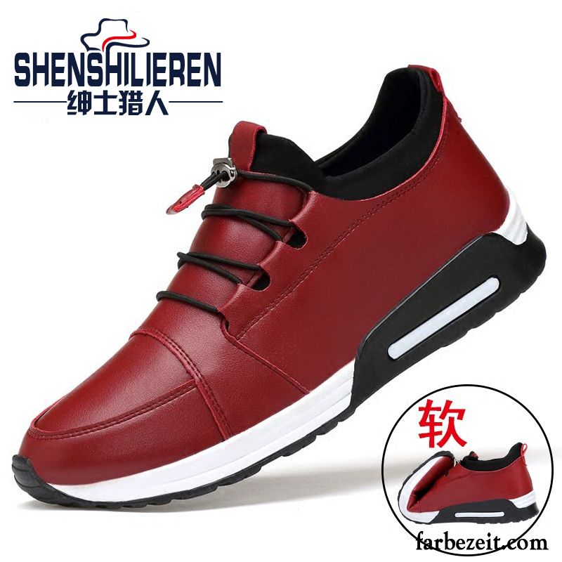 Schuhe Herren Schwarz England Allgleiches Skaterschuhe Casual Trend Sportschuhe Lederschue Feder Neue Günstig