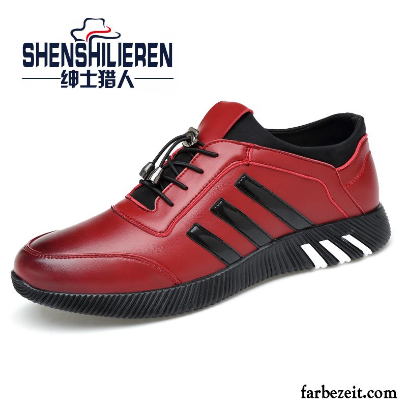 Schuhe Herren Schwarz England Allgleiches Skaterschuhe Casual Trend Sportschuhe Lederschue Feder Neue Günstig