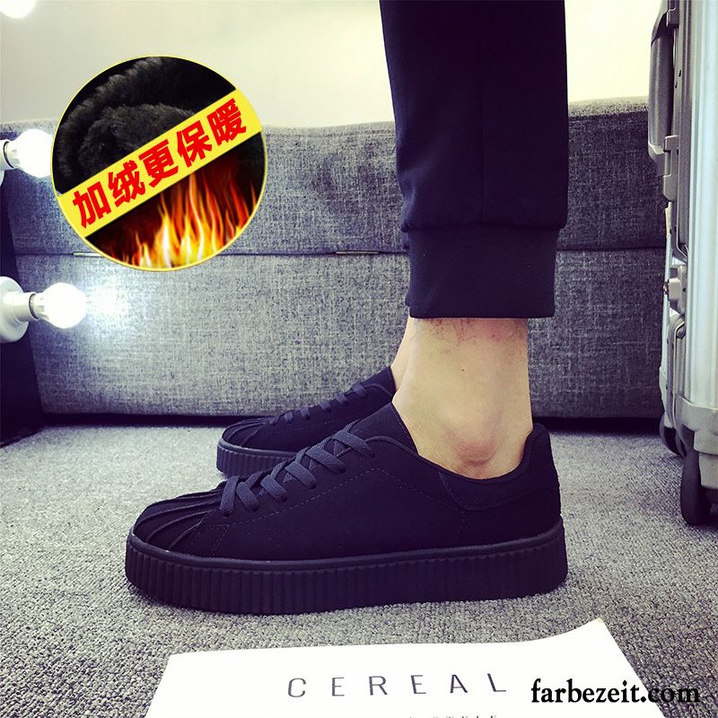 Schuhe Leder Herren Skaterschuhe Casual Trend Neue Allgleiches Feder Winter Schüler Schale Günstig