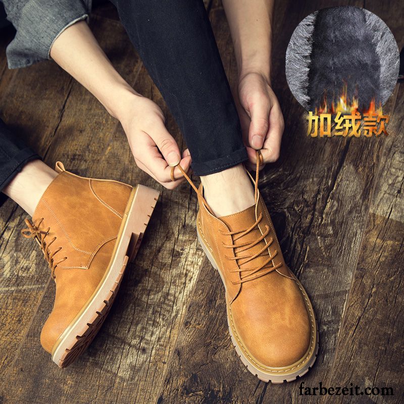 Schuhe Männer Sale Trend Allgleiches Kurze Herren Feder Schuhe Martin Stiehlt Arbeitsschuhe England Retro Billig