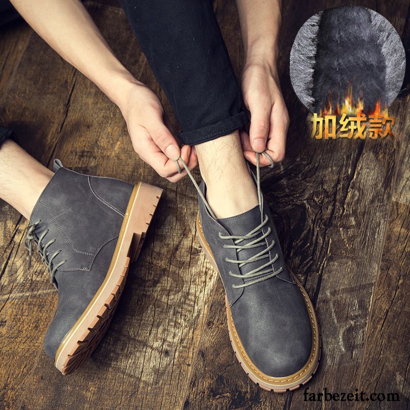 Schuhe Männer Sale Trend Allgleiches Kurze Herren Feder Schuhe Martin Stiehlt Arbeitsschuhe England Retro Billig