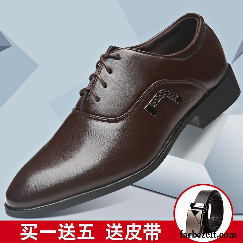 Schuhe Online Kaufen Günstig Herren Casual Feder Spitze Schuhe Schwarz Lederschue Neue Geschäft England Lackleder Trend Günstig