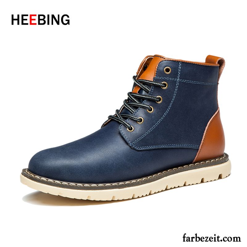 Schuhe Online Kaufen Herren Schneestiefel Plus Samt Echtleder Martin Stiehlt Schuhe Hohe England Thermische Winter Günstig