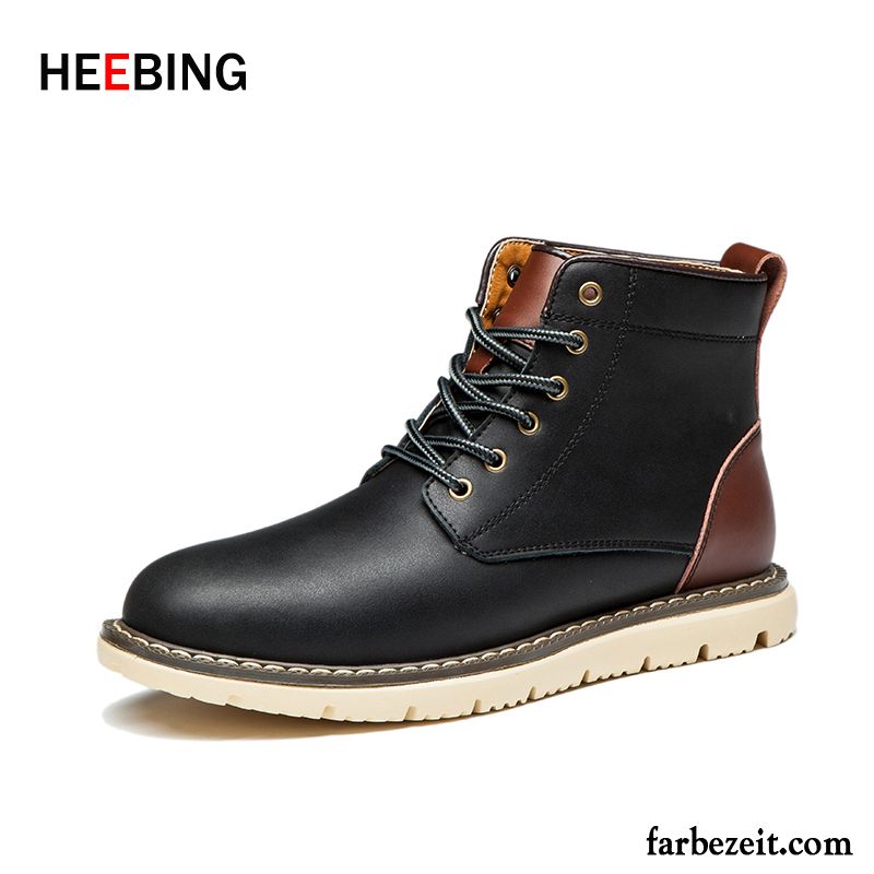 Schuhe Online Kaufen Herren Schneestiefel Plus Samt Echtleder Martin Stiehlt Schuhe Hohe England Thermische Winter Günstig