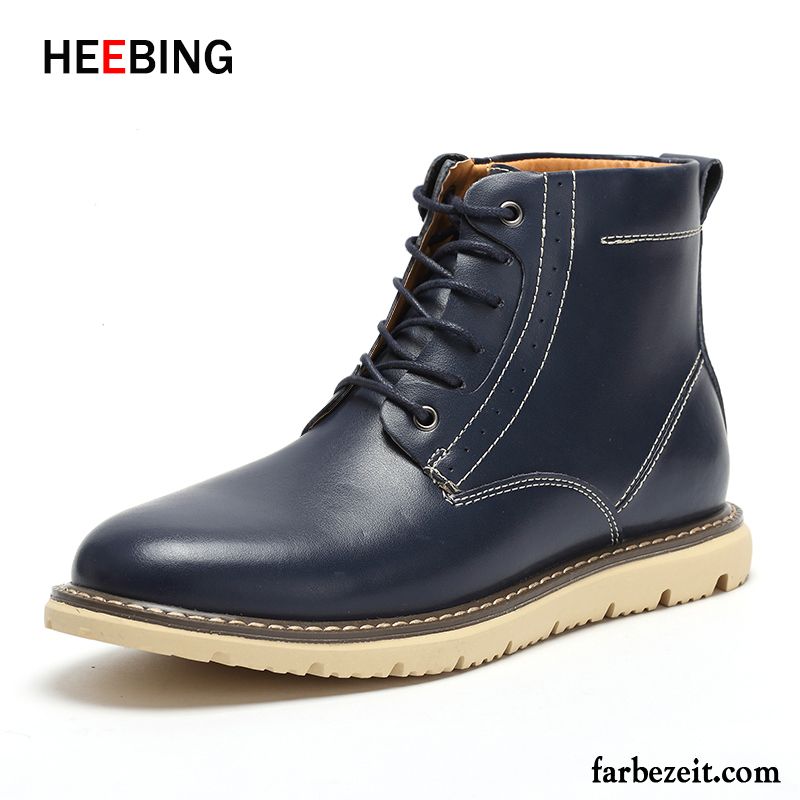 Schuhe Online Kaufen Herren Schneestiefel Plus Samt Echtleder Martin Stiehlt Schuhe Hohe England Thermische Winter Günstig