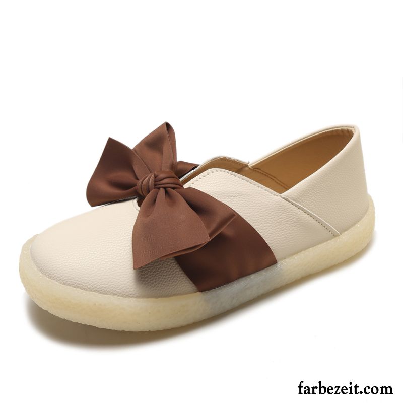 Schuhe Slipper Damen Schüler Neue Allgleiches Weiche Sohle Schuhe Bogen Schnürschuhe Sommer Flache Günstig