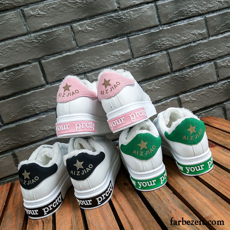 Schuhe Sneaker Damen Flache Schnürung Feder Skaterschuhe Weiß Trend Neue Laufschuhe Schüler Sportschuhe Allgleiches Verkaufen