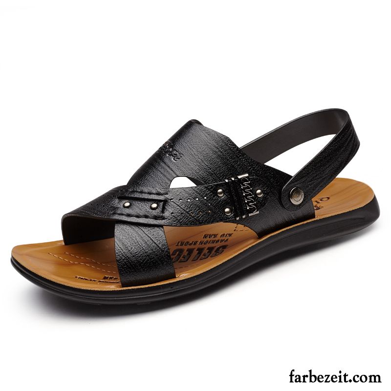 Schuhe Sommer Herren Strand Trend Rutschsicher Neue Sommer Sandalen Lederschue Casual Jugend Schuhe Günstig