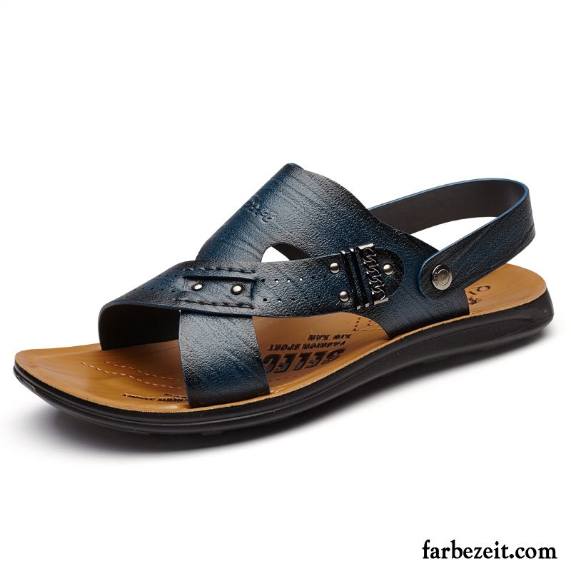 Schuhe Sommer Herren Strand Trend Rutschsicher Neue Sommer Sandalen Lederschue Casual Jugend Schuhe Günstig