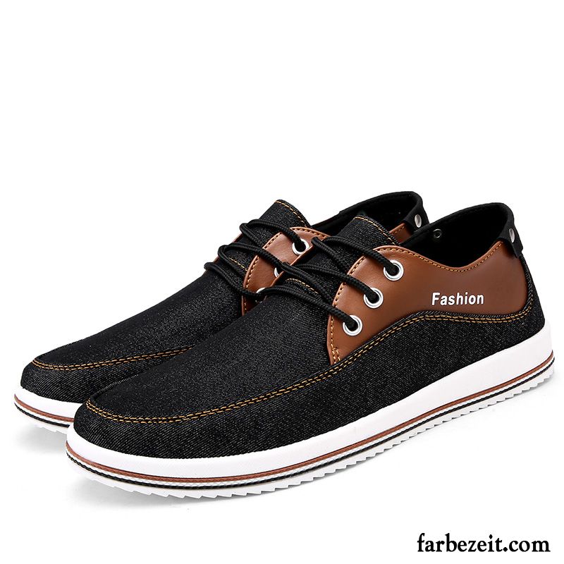 Schuhe Sportlich Elegant Herren Feder Schnürung Schuhe Espadrille Skaterschuhe Denim Trend Schüler Atmungsaktiv Casual Große Größe Verkaufen