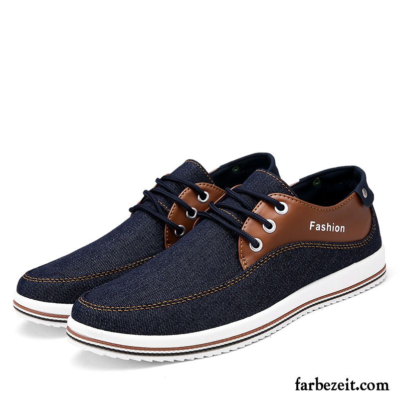 Schuhe Sportlich Elegant Herren Feder Schnürung Schuhe Espadrille Skaterschuhe Denim Trend Schüler Atmungsaktiv Casual Große Größe Verkaufen