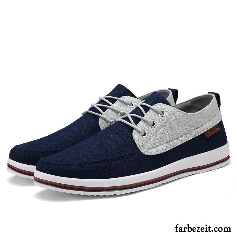 Schuhe Sportlich Elegant Herren Feder Schnürung Schuhe Espadrille Skaterschuhe Denim Trend Schüler Atmungsaktiv Casual Große Größe Verkaufen