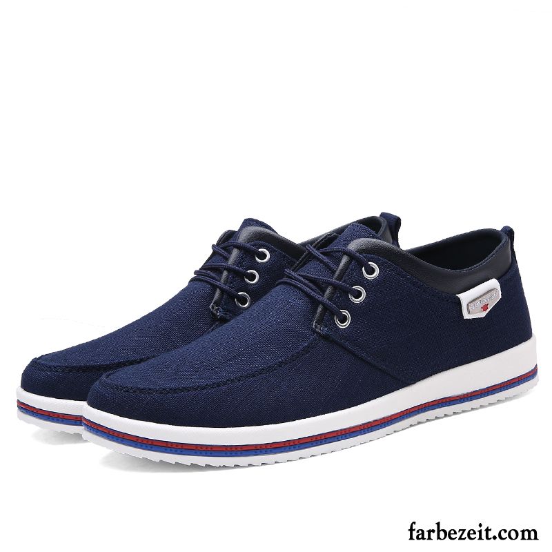 Schuhe Sportlich Elegant Herren Feder Schnürung Schuhe Espadrille Skaterschuhe Denim Trend Schüler Atmungsaktiv Casual Große Größe Verkaufen