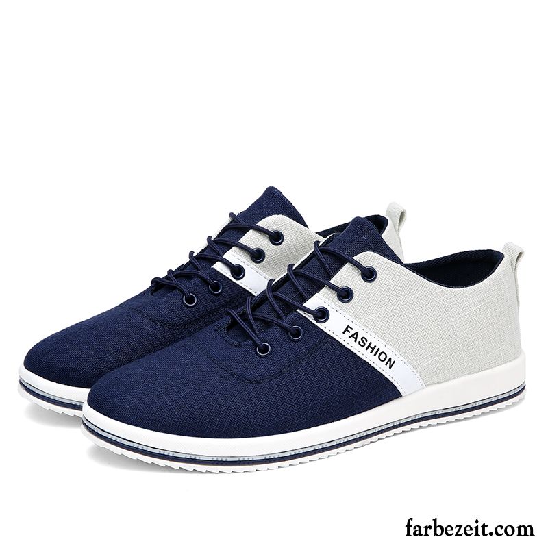 Schuhe Sportlich Elegant Herren Feder Schnürung Schuhe Espadrille Skaterschuhe Denim Trend Schüler Atmungsaktiv Casual Große Größe Verkaufen