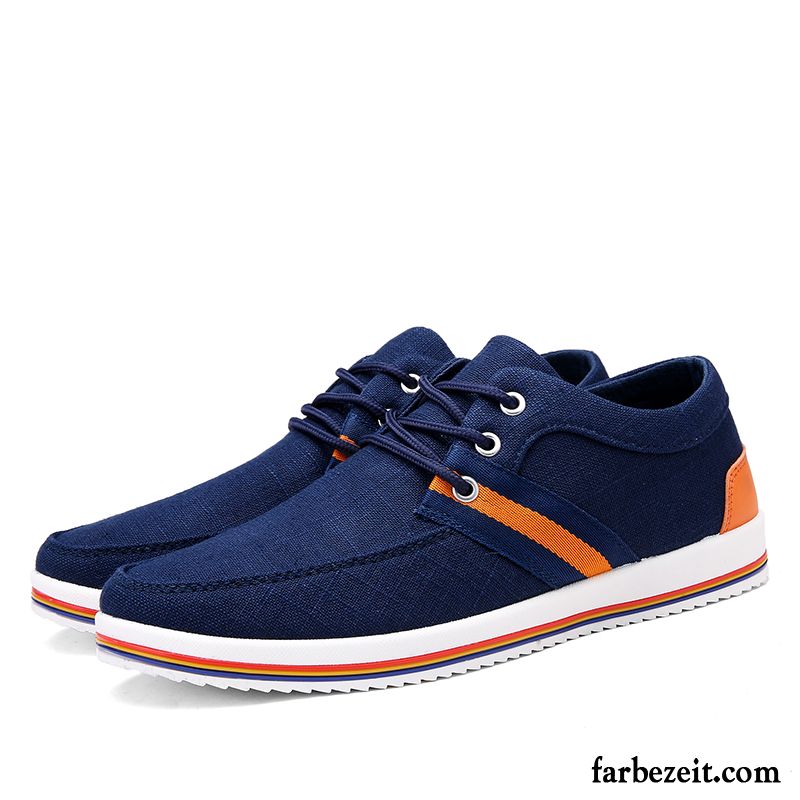 Schuhe Sportlich Elegant Herren Feder Schnürung Schuhe Espadrille Skaterschuhe Denim Trend Schüler Atmungsaktiv Casual Große Größe Verkaufen