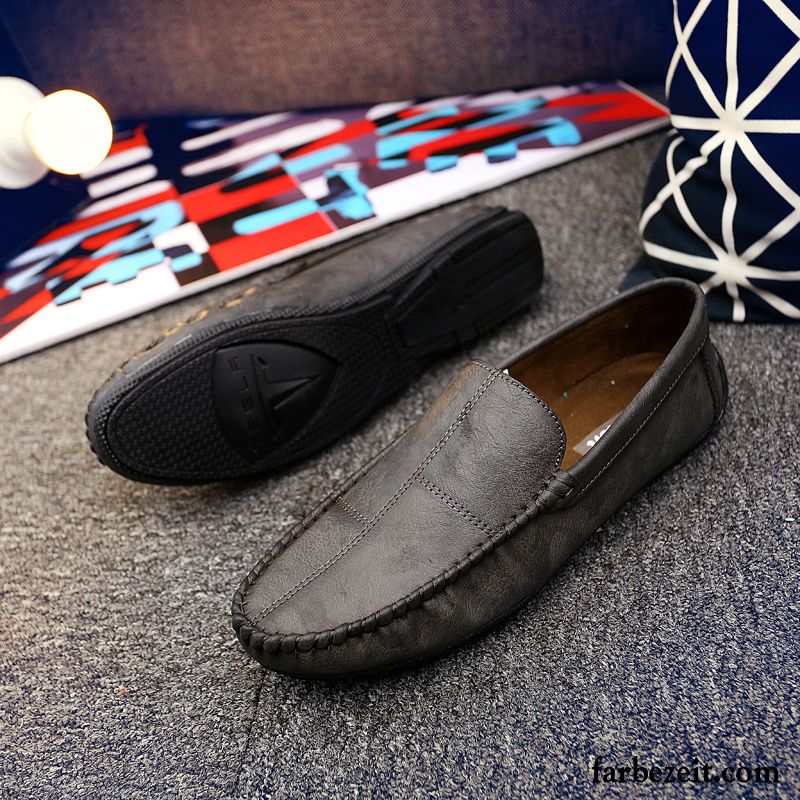 Schuhe Winter Herren Slip-on Sommer England Casual Faul Persönlichkeit Lederschue Schuhe Allgleiches Neue Günstig