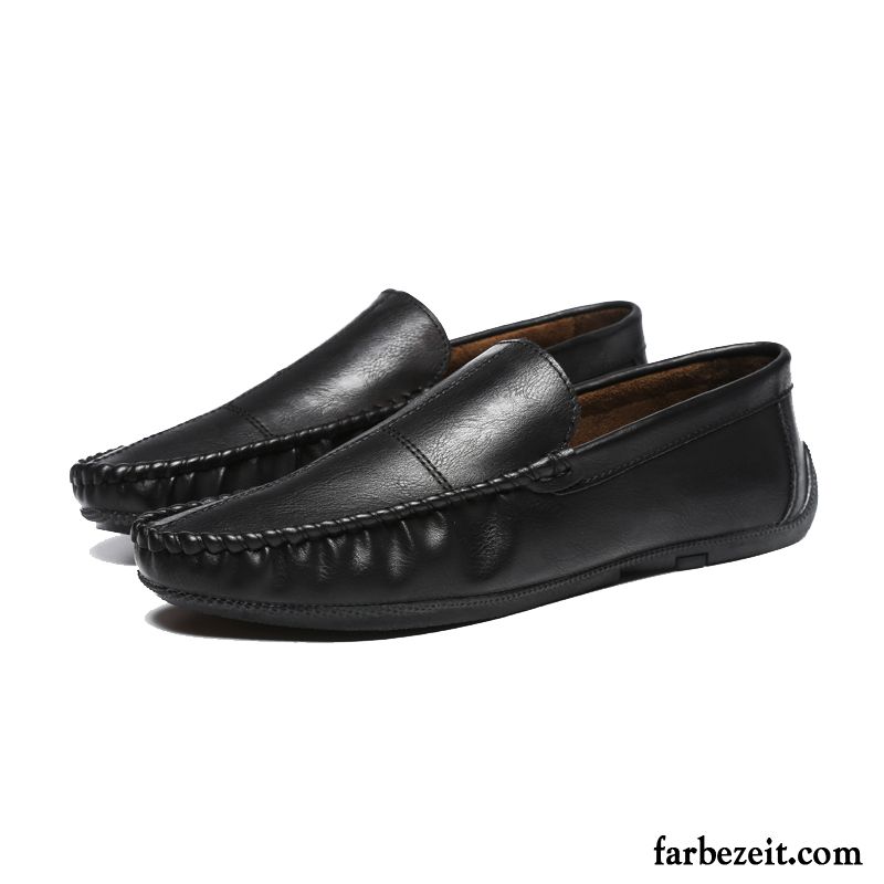 Schuhe Winter Herren Slip-on Sommer England Casual Faul Persönlichkeit Lederschue Schuhe Allgleiches Neue Günstig