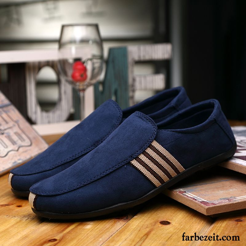 Schwarze Herren Halbschuhe Faul Atmungsaktiv Slip-on Schuhe Drucken Trend Espadrille Herbst Casual Halbschuhe Verkaufen