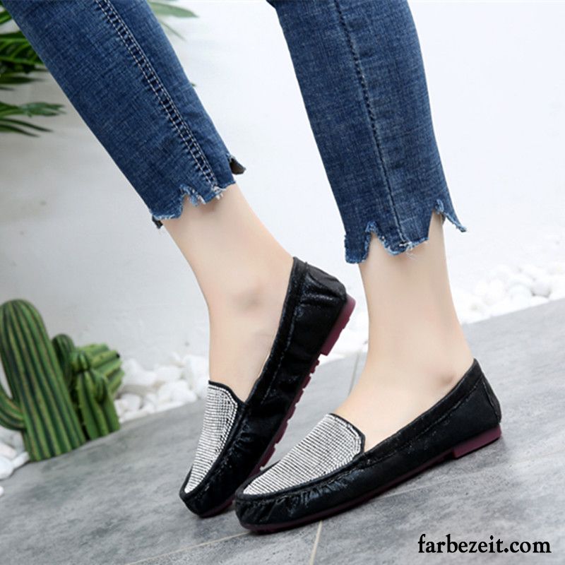 Schwarze Sandalen Damen Feder Neue Flache Schwarz Schuhe Große Größe Sommer Weiche Sohle Halbschuhe Allgleiches Schüler Casual Billig