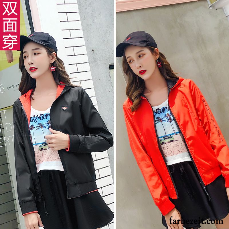 Schwarze Übergangsjacke Damen Lose Jacke Überzieher Feder Rote Kurzer Absatz Schwarz Herbst Einseitig Mantel Neu Trend Günstig