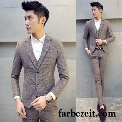 Slim Fit Anzug Blau Große Größe Freizeit Herren Kostüm Hochzeit Anzüg Schlank Beruflich Günstig