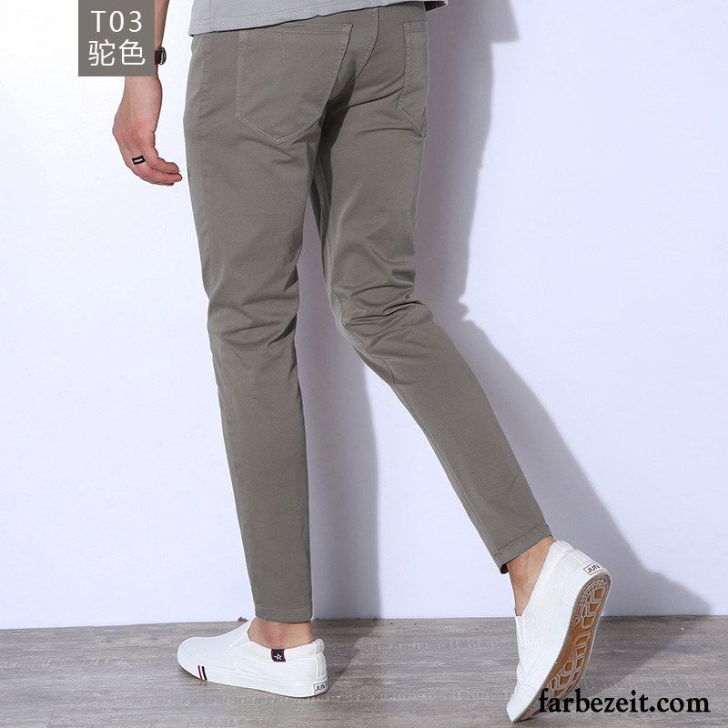 Slim Fit Jogginghose Männer Allgleiches Schlank Hose Sommer Trend Herren Freizeit Dünn Günstig