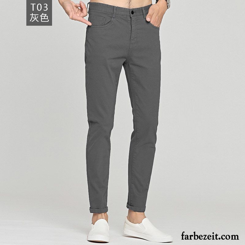 Slim Fit Jogginghose Männer Allgleiches Schlank Hose Sommer Trend Herren Freizeit Dünn Günstig