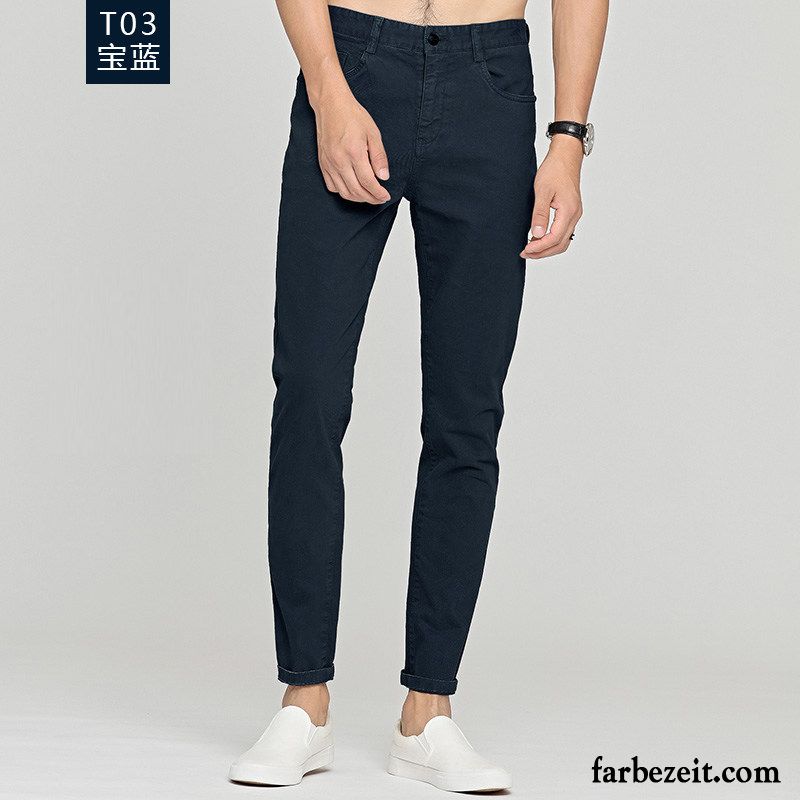 Slim Fit Jogginghose Männer Allgleiches Schlank Hose Sommer Trend Herren Freizeit Dünn Günstig