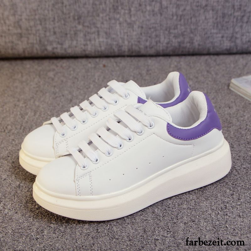 Sneaker Damen Dunkelblau Casual Alle Jahreszeiten Trend Schuhe Laufschuhe Schüler Allgleiches Weiß Skaterschuhe Verkaufen