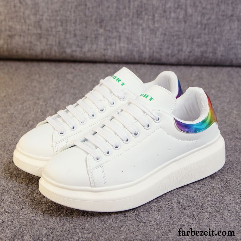 Sneaker Damen Dunkelblau Casual Alle Jahreszeiten Trend Schuhe Laufschuhe Schüler Allgleiches Weiß Skaterschuhe Verkaufen