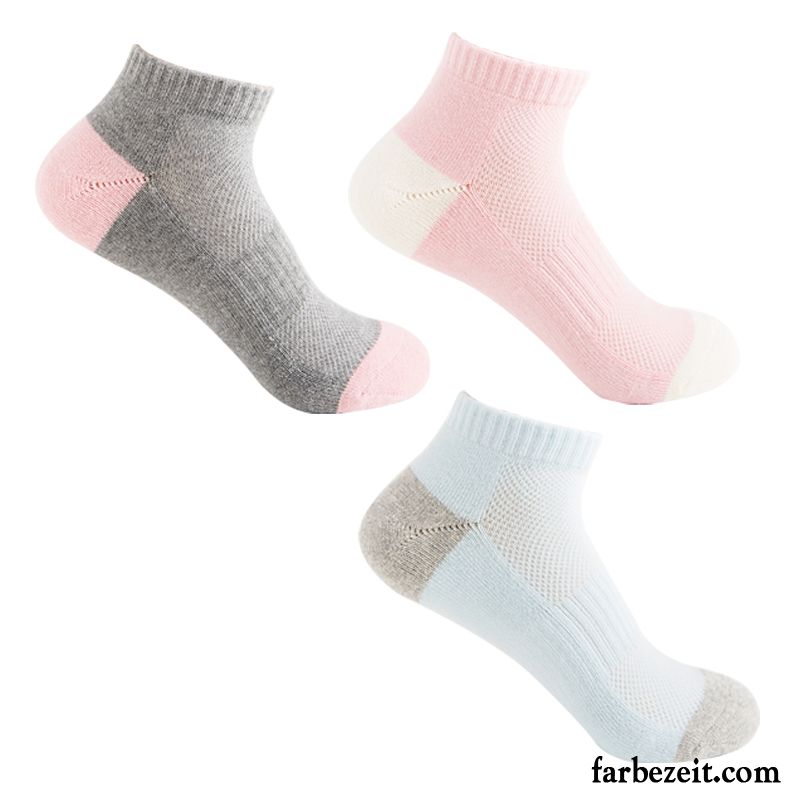 Socken Damen Neue Produkte Einfarbig Laufen Dicke Einfach Baumwollsocken Rosa