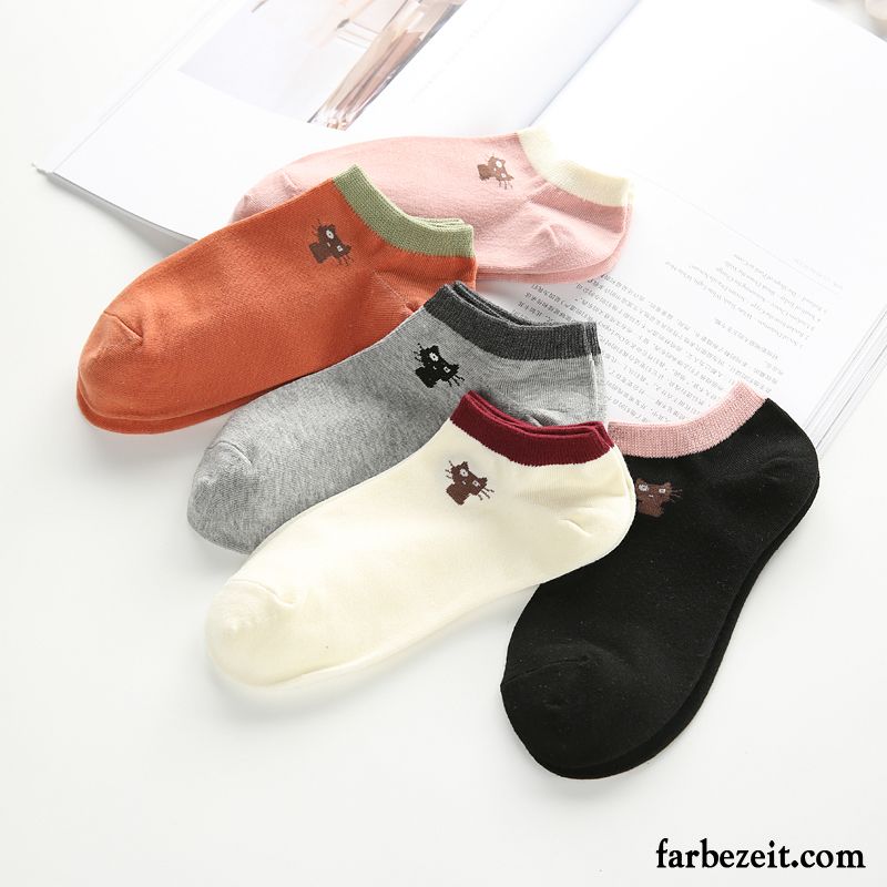 Socken Damen Niedlich Silikon Knöchelsocken Low Unsichtbar Dünne Hell