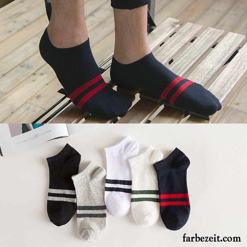 Socken Herren Deodorant Unsichtbar Knöchelsocken Basketball Low Dünne Schwarz Hell